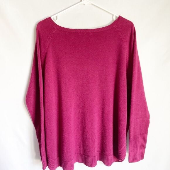 Color Works Maroon Oversized Sweater Size S - Picture 2 of 9